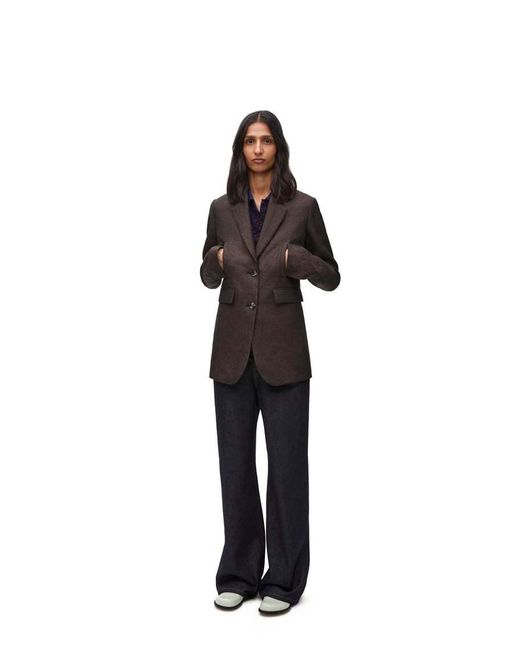 Loewe Brown Single Breasted Jacket