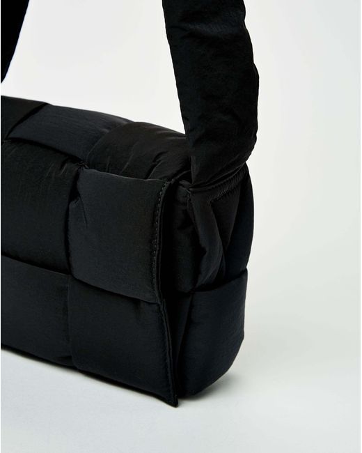 Bottega Veneta Black Small Padded Tech Cassette Shoulder Bag for men