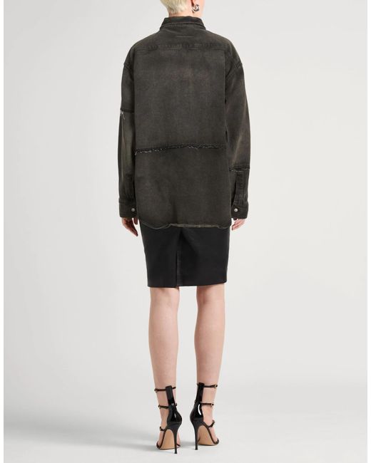MM6 by Maison Margiela Black Colored Denim Jacket