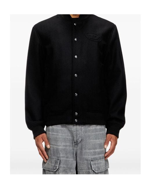 DIESEL Black J-Arry Padded Bomber Jacket for men