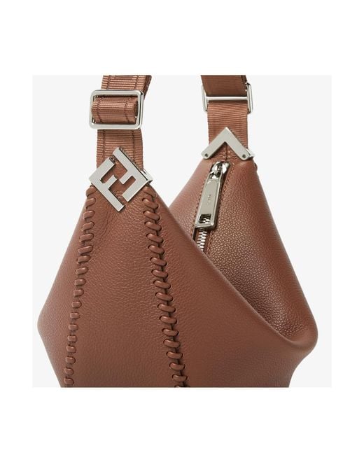 Fendi Brown Roma Melon Small Shoulder Bag for men
