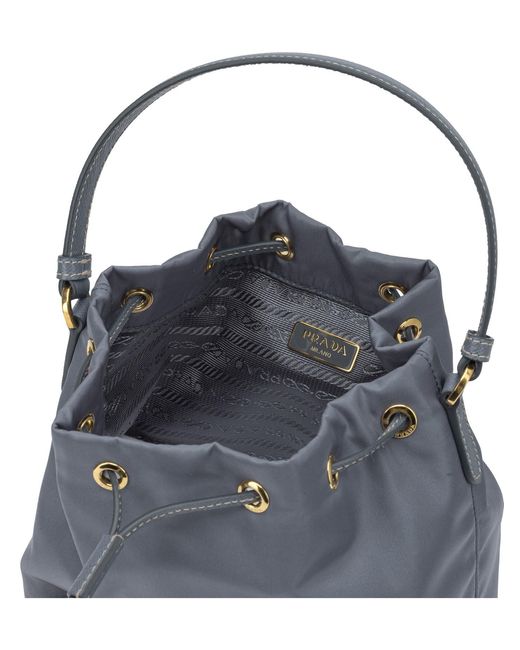 Prada Blue Logo Shoulder Bag