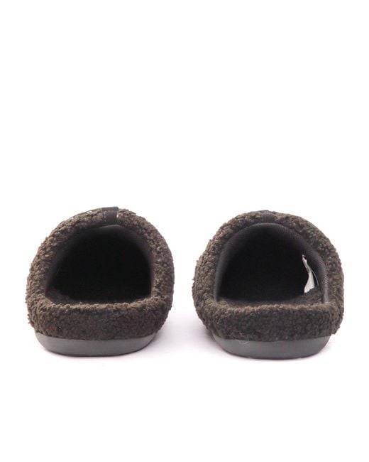 Moon Boot Brown Teddy Lace-Up Slippers for men