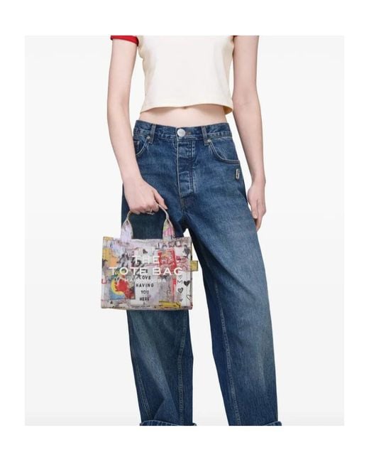 Marc Jacobs Red The Pop Americana Small Tote Bag