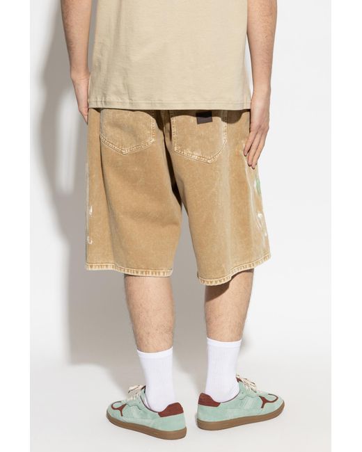 Moschino Natural Belt Loop Shorts for men