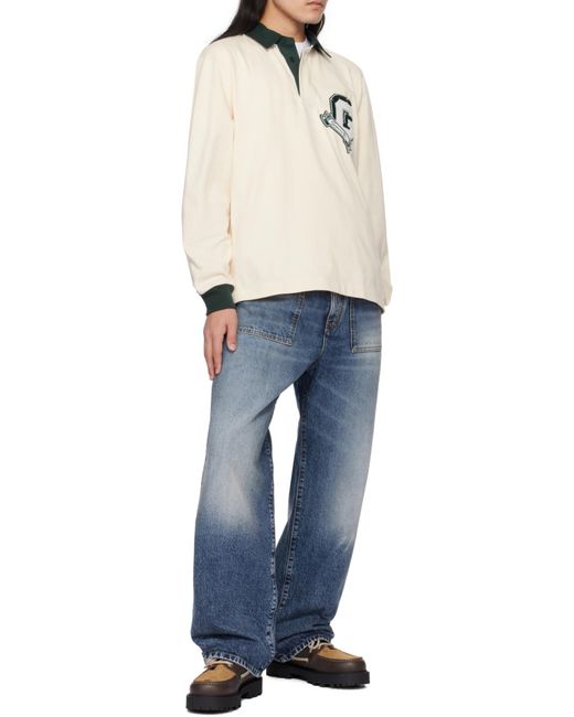 Givenchy Blue Large Fit Patch Pocket Jeans for men
