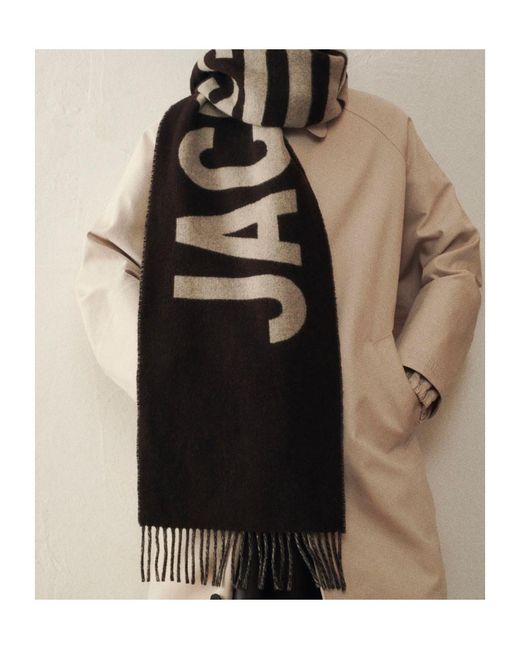 Jacquemus Brown Fringed Scarf