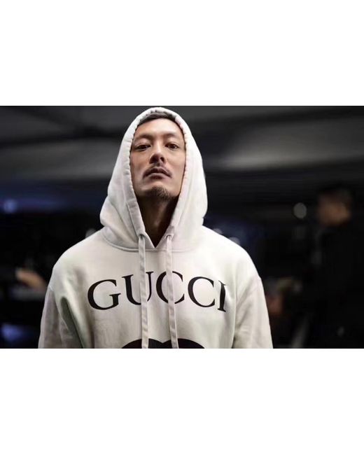 Gucci White Interlocking G Hoodie for men