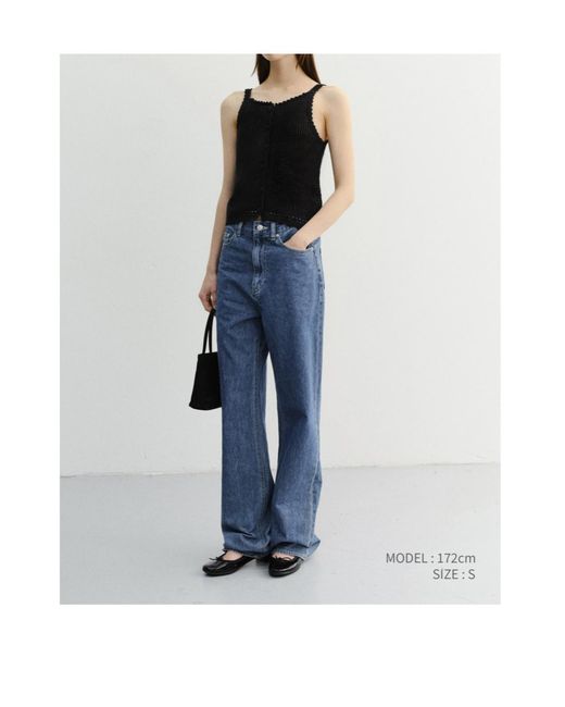 DUNST Black Button-Embellishment Top