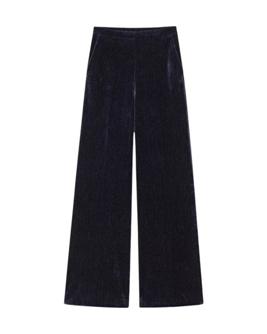 Forte_forte Blue Elastic-Waist Casual Trousers