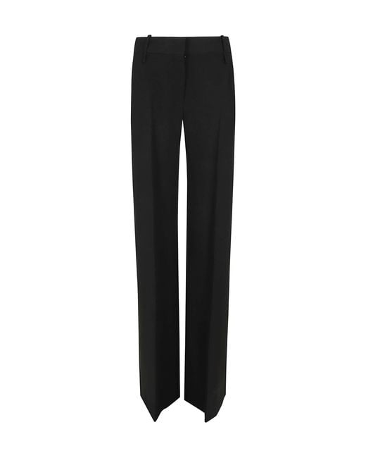 Ermanno Scervino Black High-Rise Wide-Leg Pants