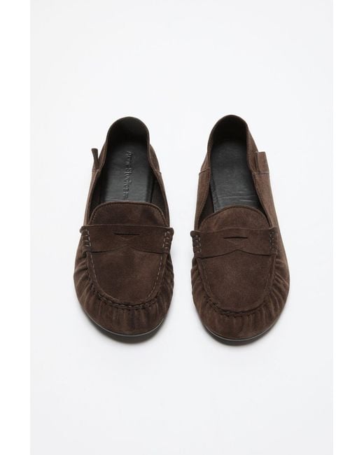 Acne Brown Suede Loafers for men