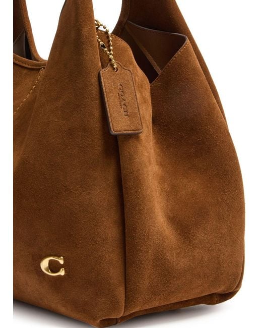 COACH Brown Lana Shoulder Bag