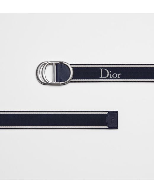 Dior Blue Cd Icon Belt for men