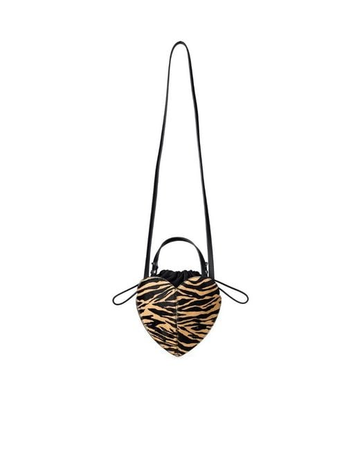 ROTATE BIRGER CHRISTENSEN Black Heart Leather Tote Bag