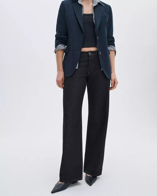 Rag & Bone Blue Straight-Leg Jeans