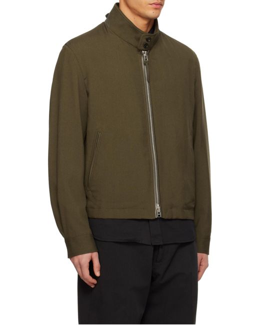 Tom Ford Green Long-Sleeved Casual Jacket for men