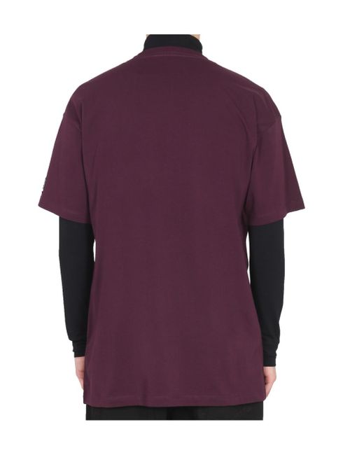 Raf Simons Purple Graphic Logo T-Shirt for men