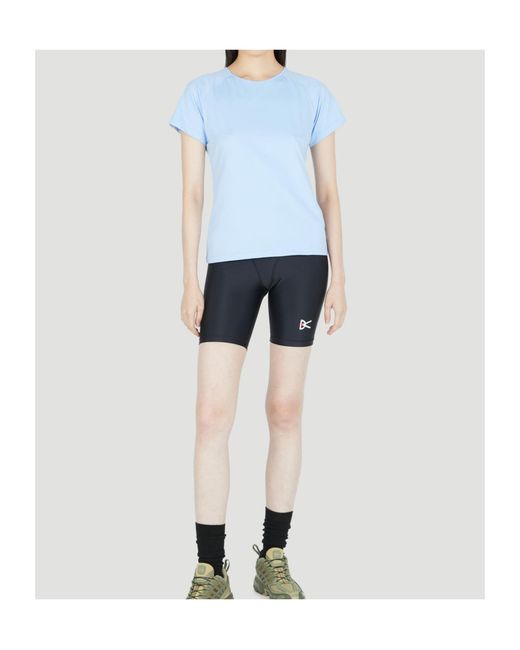District Vision Blue Logo Printed Crewneck T-Shirt