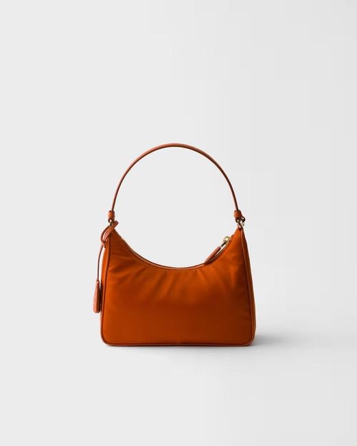 Prada Brown Re-Edition 2005 Re-Nylon And Saffiano Mini Bag