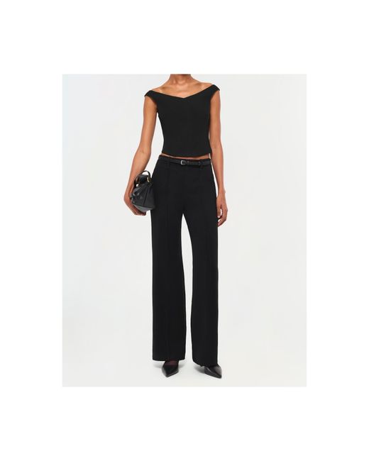 Jonathan Simkhai Black Ansel Trousers