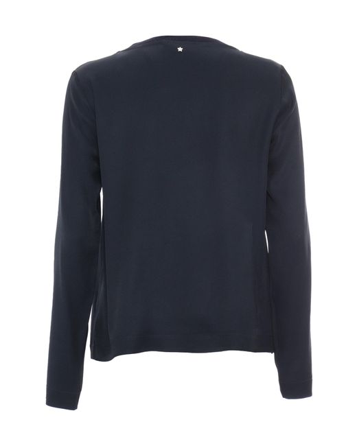 Lorena Antoniazzi Blue Long-Sleeved T-Shirt