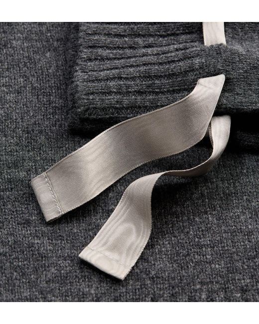 Dior Black Sweater With Removable Satin Collar