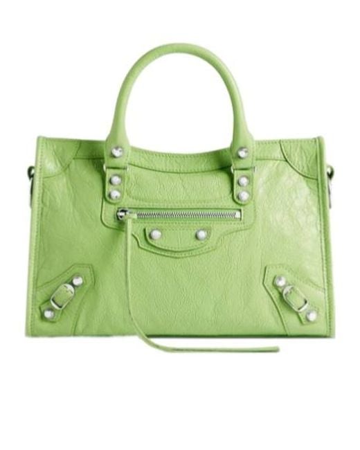 Balenciaga Green Le City Bag Small