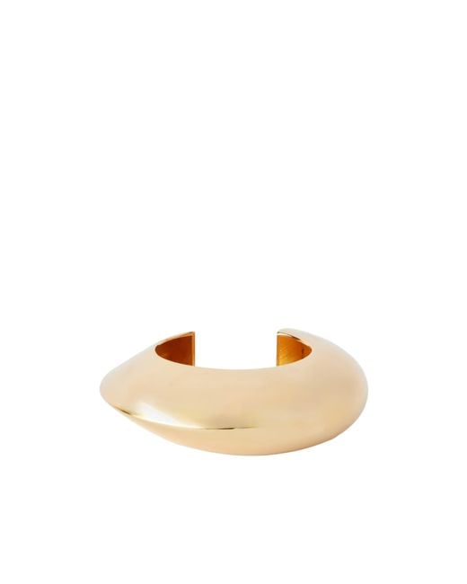 Alaïa White Edge-Plated Cuff