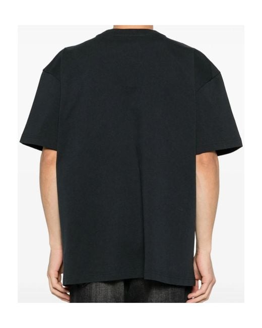 Acne Black Short-Sleeved T-Shirt for men