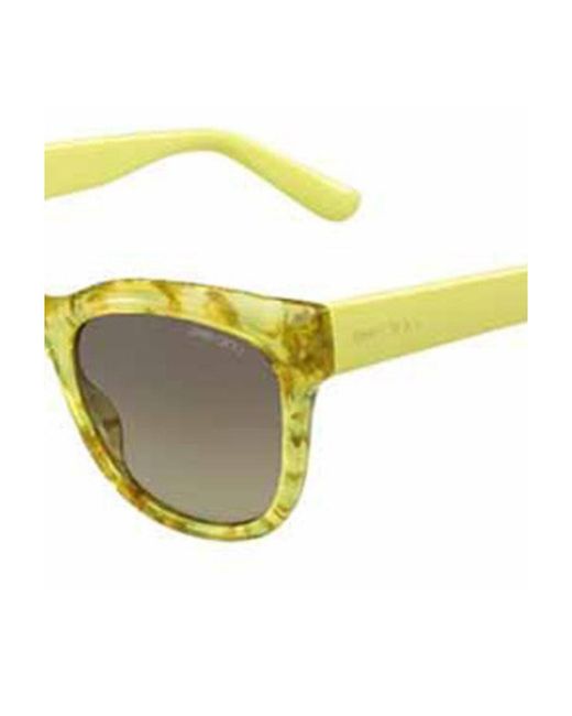 Jimmy Choo Yellow Logo Sunglasses