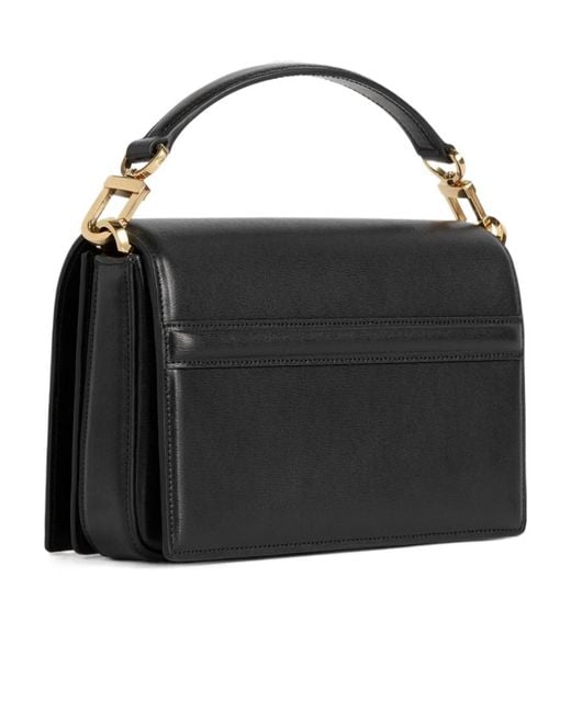 Totême Black Totême T-Flap Mini Tote Bag