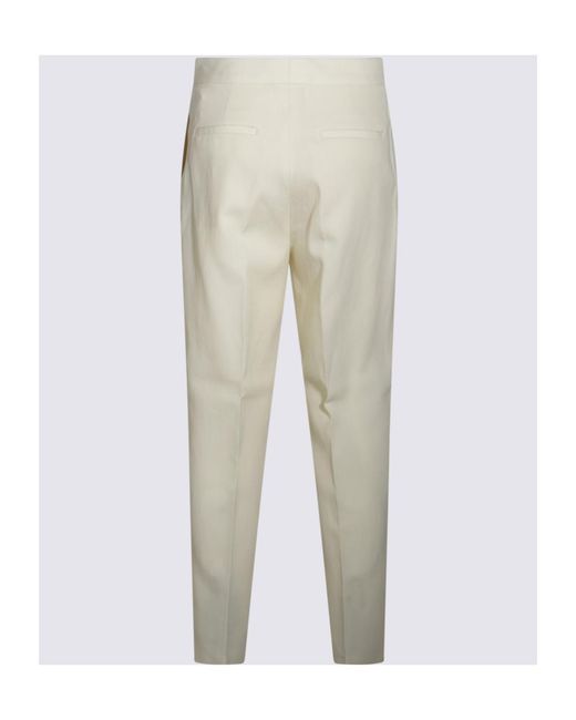 Fabiana Filippi Natural Regular Fit Cropped Trousers