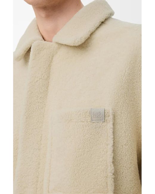 Loewe Natural Shearling Overshirt for men
