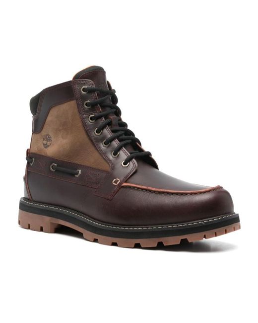 Timberland Brown Laced Boots for men