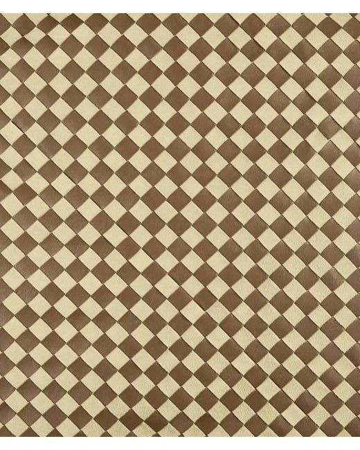 Bottega Veneta Natural Intrecciato Leather And Suede Shirt