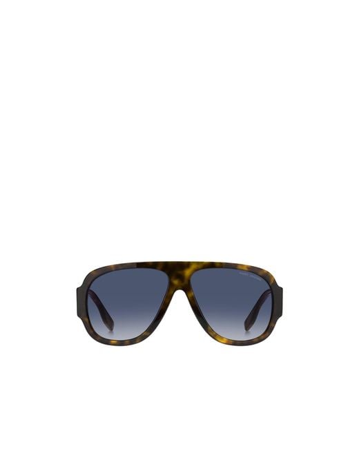 Marc Jacobs Blue Eyewear Pilot Frame Sunglasses for men
