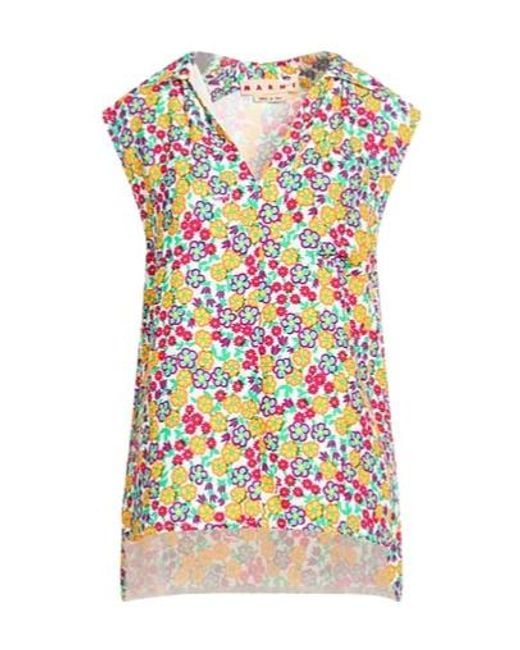 Marni Multicolor Floral Sleeveless Top