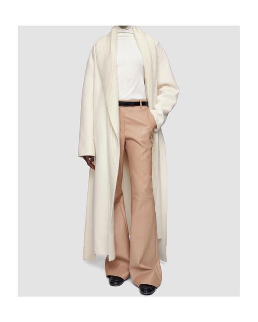 Joseph White Rica Double Face Cashmere Coat
