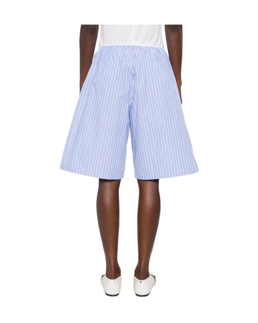 Frankie Shop Blue Elegant Bermuda Shorts