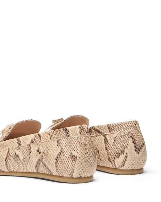 Stuart Weitzman Natural Britt Bow Loafer
