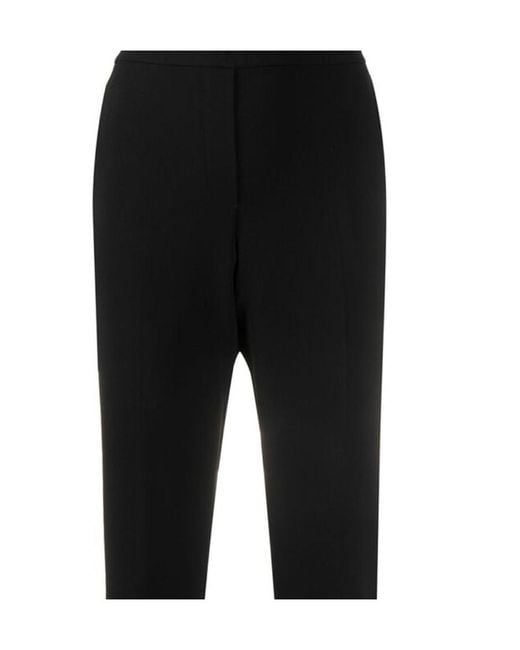 Theory Black Treeca Pull-On Tailored Pants