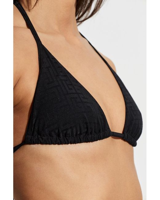 Balmain Metallic Printed Bikini