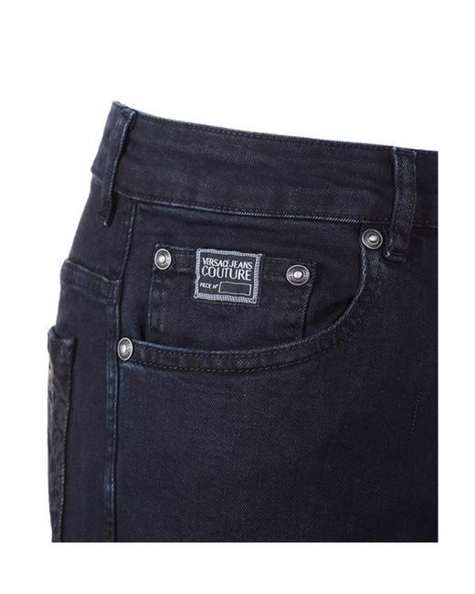 Versace Jeans Blue Mid-Rise Skinny Jeans for men
