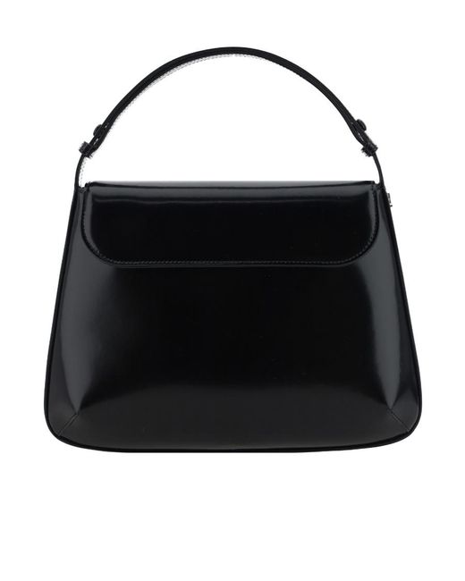 Courreges Black Flip Handbag