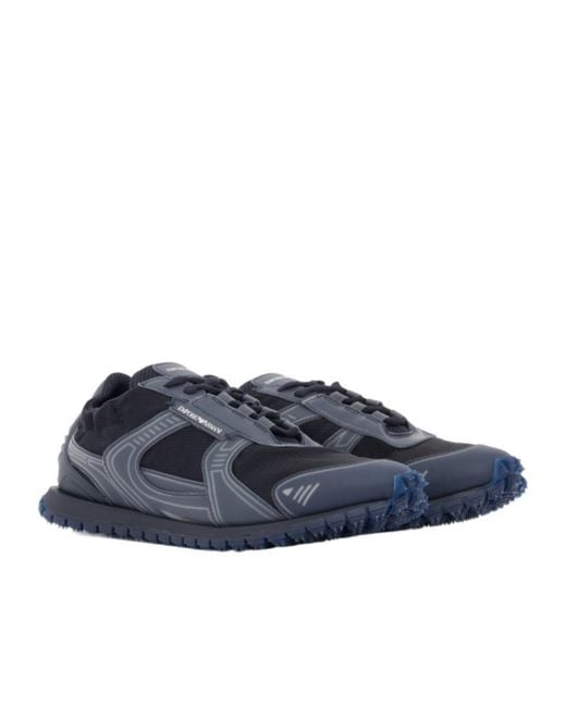 Emporio Armani Blue Sneakers for men