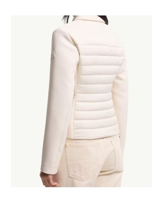 Moncler Natural Guimauve Down Shirt Jacket