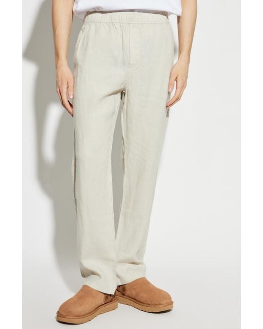 Samsøe & Samsøe White Sajabari X Elasticated-Waistband Trousers for men