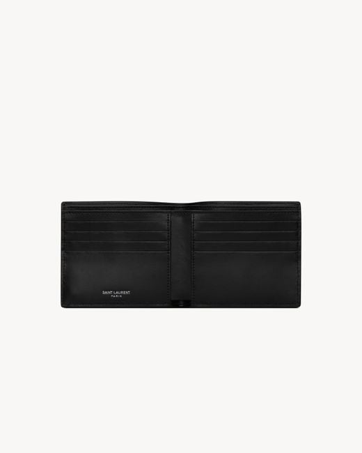Saint Laurent Black Single-Fold Wallet for men