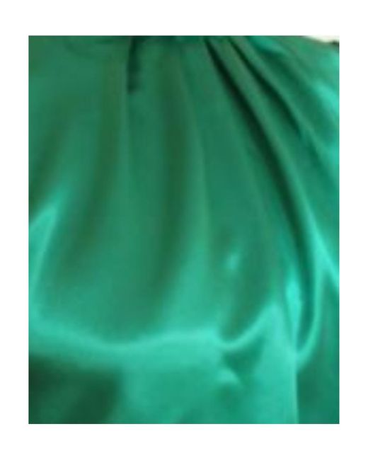 Champion Green High-Necked Satin Blouse